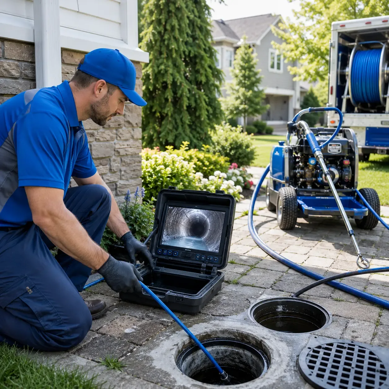 Outdoor drain cleaning professionals serving Apex, NC
